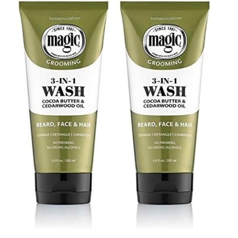 Softsheen-Carson Magic Beard Wash 3 in 1 Cleanses and Conditions for Face and Beard