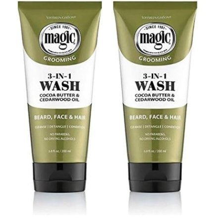 Softsheen-Carson Magic Beard Wash 3 in 1 Cleanses and Conditions for Face and Beard