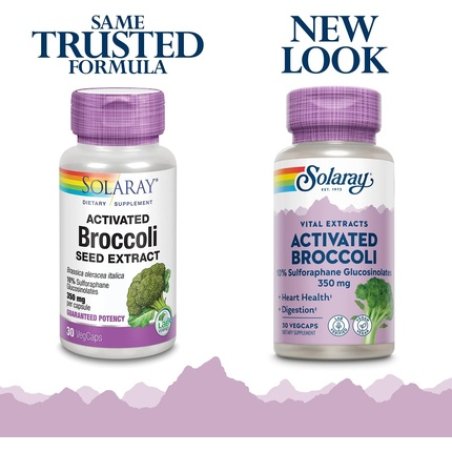 Solaray Activated Broccoli Seed Extract 350mg