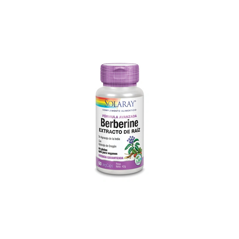 Solaray Berberine 60 Vegetable Capsules Advanced Formula