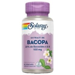 Solaray Bacopa 60 Plant Capsules Dietary Supplement