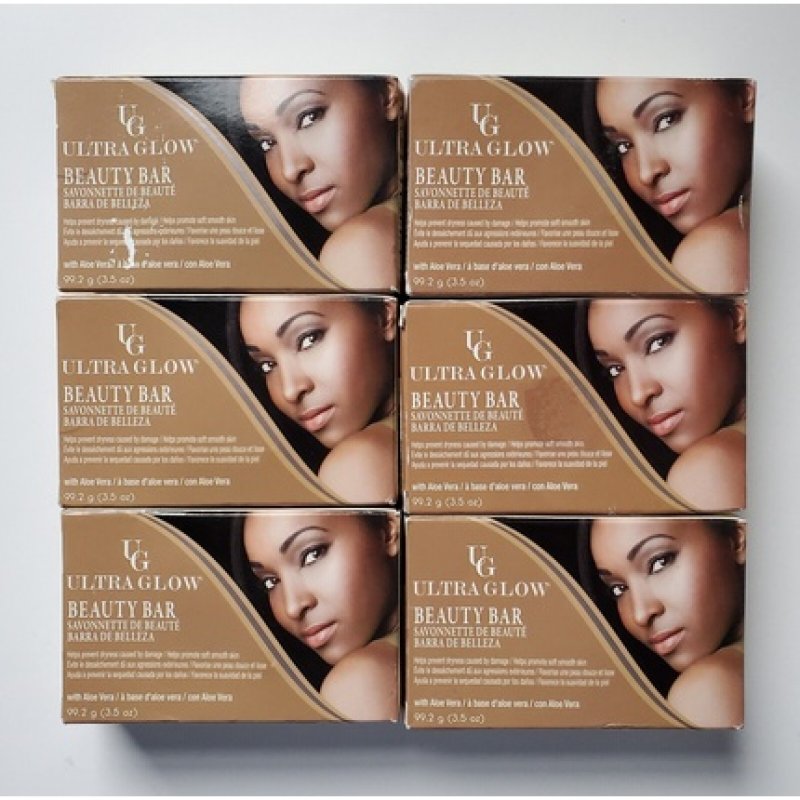 Ultra Glow Beauty Bar Soap With Aloe Vera 3.5oz - Pack of 6