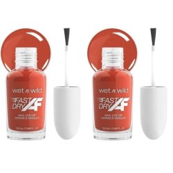 Wet N Wild Fast Dry Nail Polish Color Orange-Red Toasted