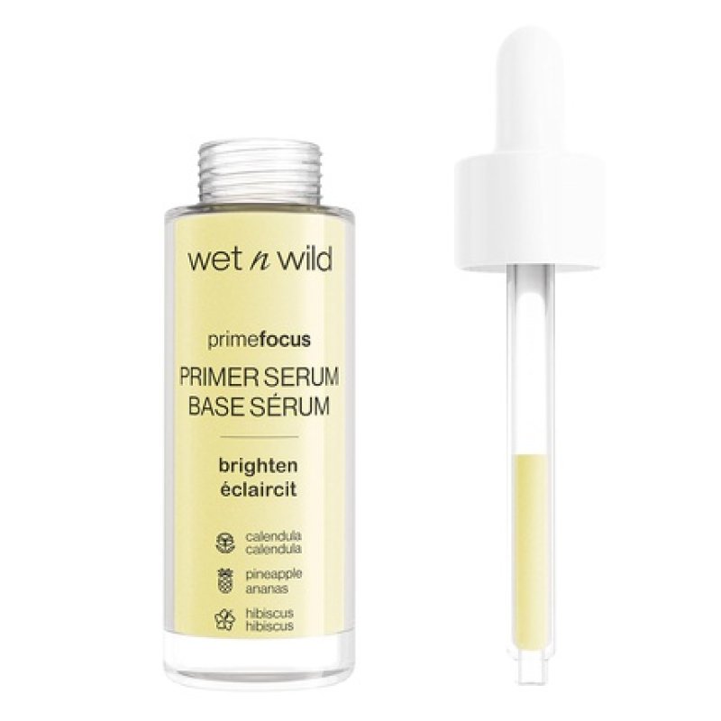 wet n wild Prime Focus Brightening Primer Serum Prep & Prime Collection Face Primer Serum for Radiant Skin Water-Based