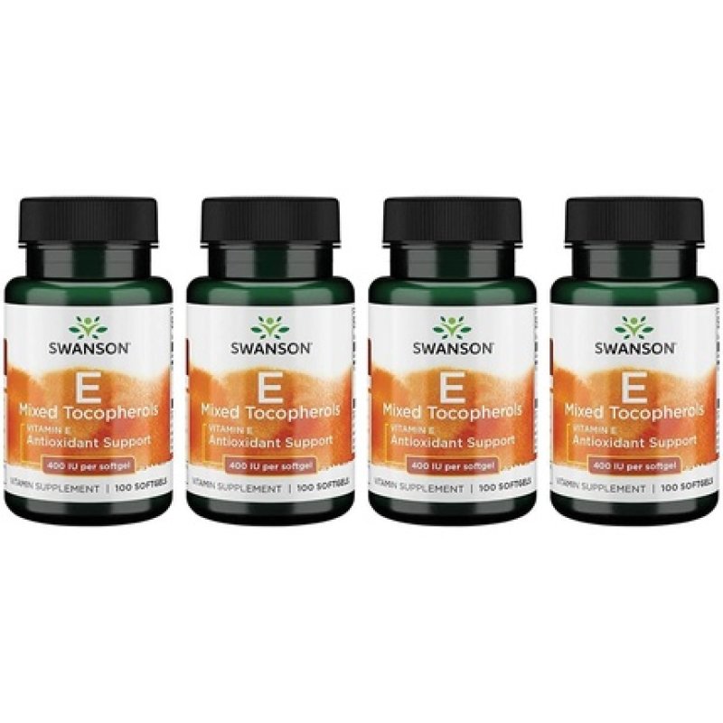 Swanson Vitamin E Mixed Tocopherols 400 IU 100 Softgels