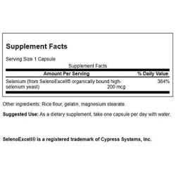 Swanson Selenoexcell Selenium 200mcg 60 Capsules