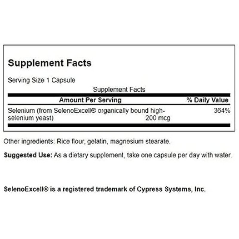 Swanson Selenoexcell Selenium 200mcg 60 Capsules