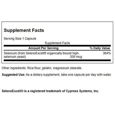Swanson Selenoexcell Selenium 200mcg 60 Capsules