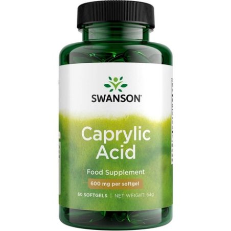 Swanson Ultra Caprylic Acid 600mg 60 Softgels