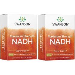 Swanson Maximum Strength NADH Fast-Acting Peppermint Lozenges to Promote Brain Health