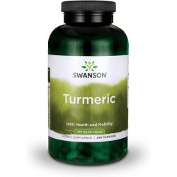 Swanson Turmeric Antioxidant Joint Health Cardiovascular Liver Detox Mood and Memory Support Supplement 240 Capsules