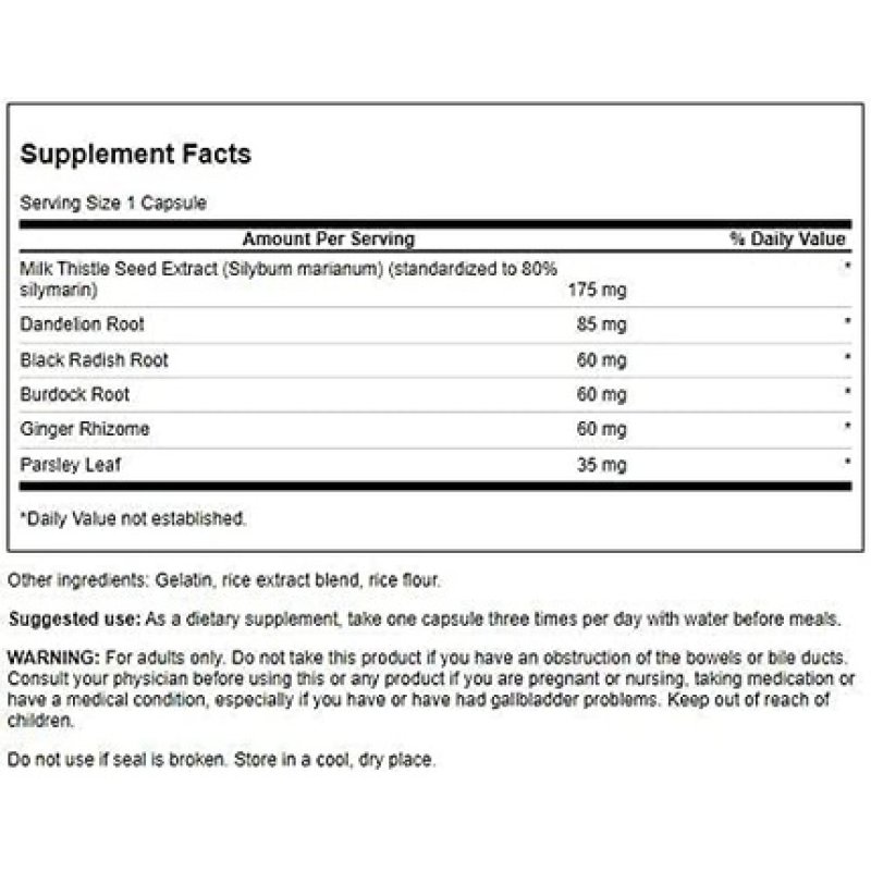 Swanson Milk Thistle Combination 60 Capsules