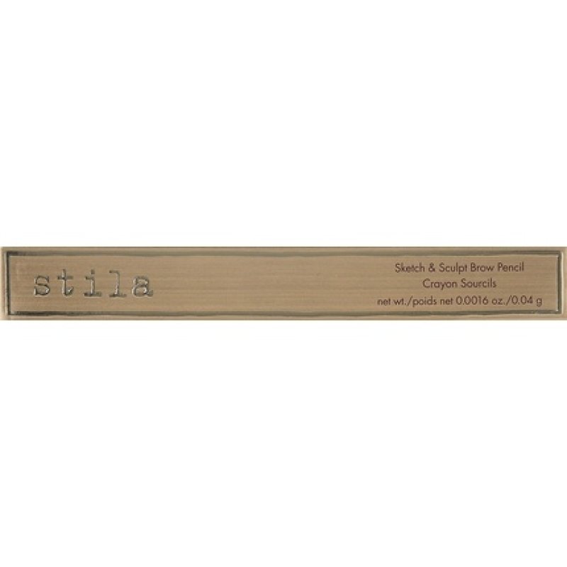 Stila Sketch & Sculpt Eyebrow Pencil Dark - Smudge-Proof & Double-Sided - Micro Tip