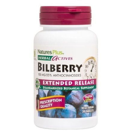 Herbal Actives Bilberry Extended Release 100mg 30 Tablets