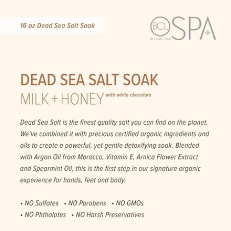 BCL Spa Milk Honey Dead Sea Salt Soak