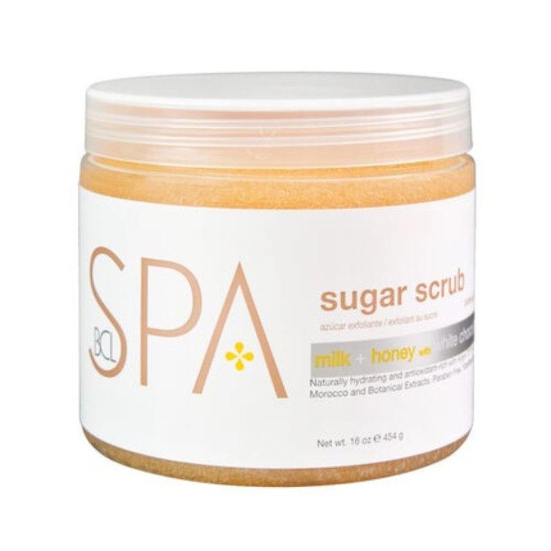 BCL SPA Sugar Scrub Milk Honey with White Chocolate 16 oz.