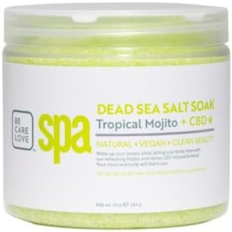 BCL SPA Dead Sea Salt Soak Tropical Mojito with CBD 454g