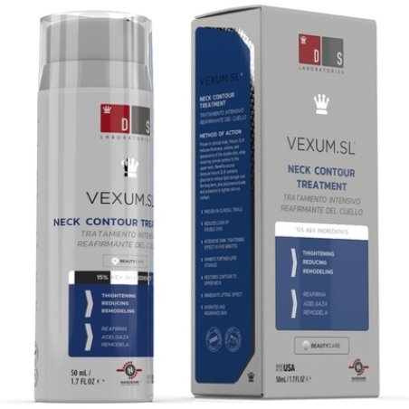 Vexum.SL Neck Firming Cream by DS Laboratories Double Chin Reducer Tightening and Lifting Neck Cream 50ml