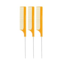 Red by Kiss Pintail Combs Reduces Frizz Heat Resistant Teasing Combs Parting Combs