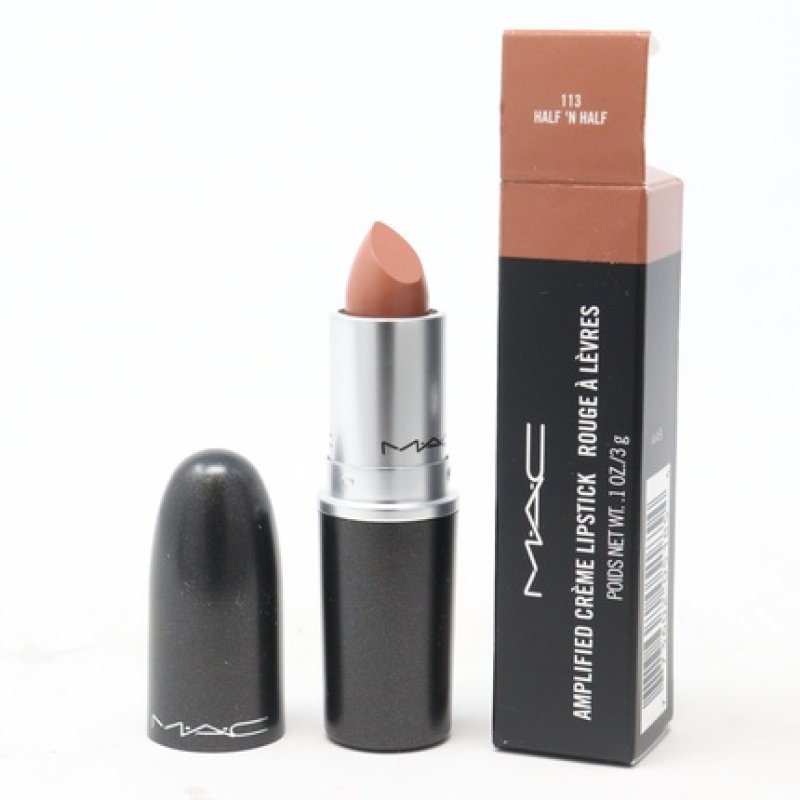 MAC Cosmetics Amplified Lipstick Smoked Almond 0.1oz (3ml) Bright Rose Brown
