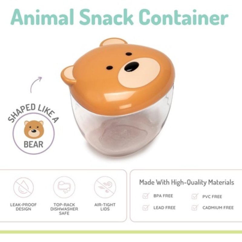Melii Animal Snack Container Bear