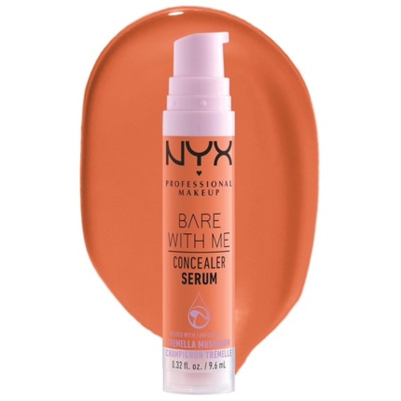NYX Professional Makeup Covering Serum with Natural Finish and Medium Coverage Concealer for Imperfections, Dark