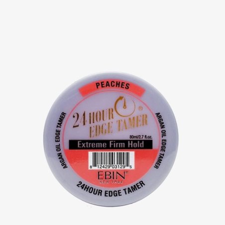 EBIN NEW YORK 24 Hour Edge Tamer Refresh Extreme Firm Hold 2.7 Oz Peaches with Argan Oil & Castor Oil 76.54g