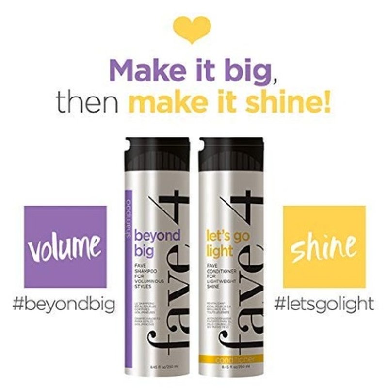 fave4 hair Beyond Big Volumizing Shampoo for Big Styles and Lightweight Volume 8.5 fl oz