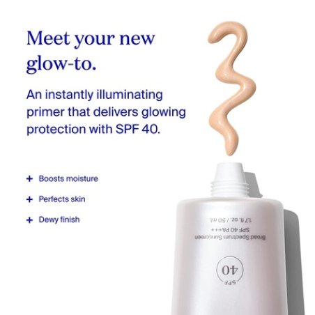 Supergoop! Glowscreen SPF 40 Glowy Primer Broad Spectrum Sunscreen 1.7 fl oz