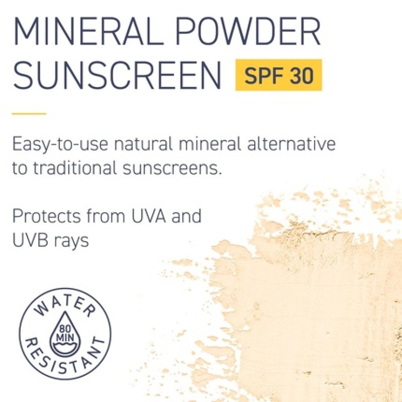 Brush On Block SPF 30 Mineral Powder Sunscreen Translucent Broad Spectrum Water Resistant Face Protection for All Skin