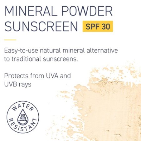 Brush On Block SPF 30 Mineral Powder Sunscreen Translucent Broad Spectrum Water Resistant Face Protection for All Skin