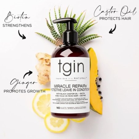 Tgin Miracle Repairx Protective Leave-In Conditioner for Natural Dry Hair