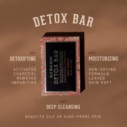 18.21 Man Made Deep Cleansing Soap Bar 7oz Activated Charcoal with Jojoba Beads - 2 Scents