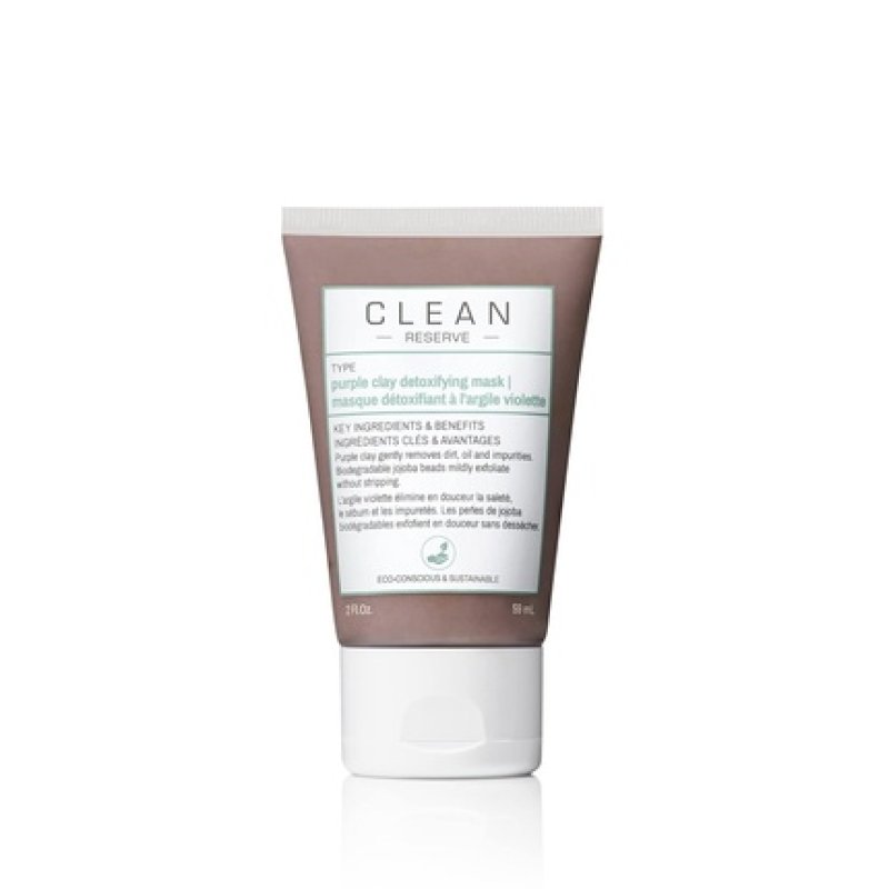 Clean Reserve Purple Clay Detoxifying Face Mask Vegan