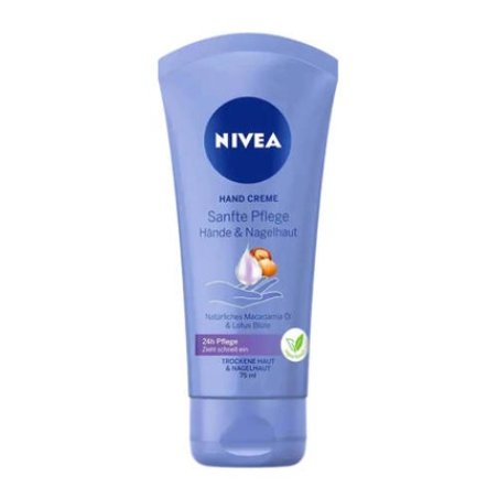 NIVEA Gentle Care Hand Cream with Macadamia Oil and Lotus 75ml