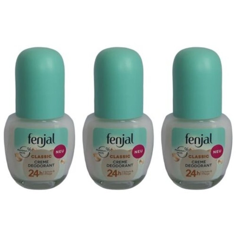 Fenjal Classic Cream Deodorant Roll-On 24 Hour Protection and Care 50ml