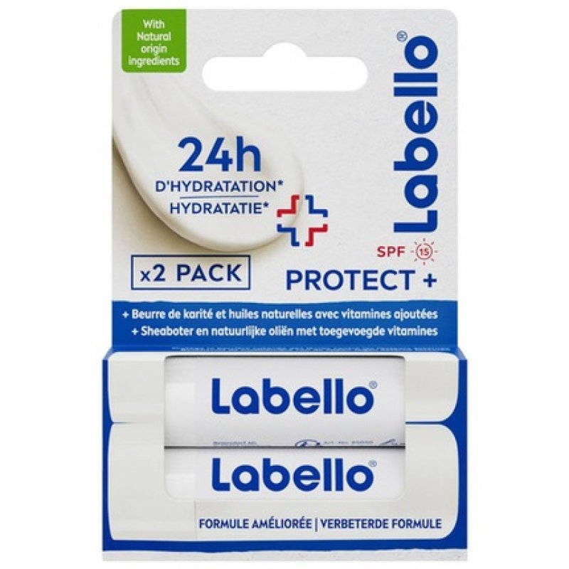 Labello Protect Lip Sticks SPF 15 4.8g - Pack of 2