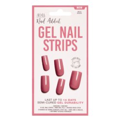 Ardell Nail Addict Gel Nail Strips Finger nails Rose Monochromatic 16 pc(s)