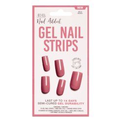Ardell Nail Addict Gel Nail Strips Ongles des mains Rose Monochromatique 16 pièce(s)