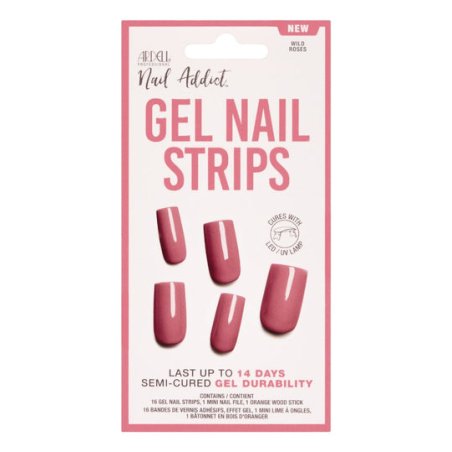 Ardell Nail Addict Gel Nail Strips Finger nails Rose Monochromatic 16 pc(s)