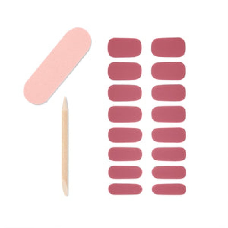 Ardell Nail Addict Gel Nail Strips Ongles des mains Rose Monochromatique 16 pièce(s)