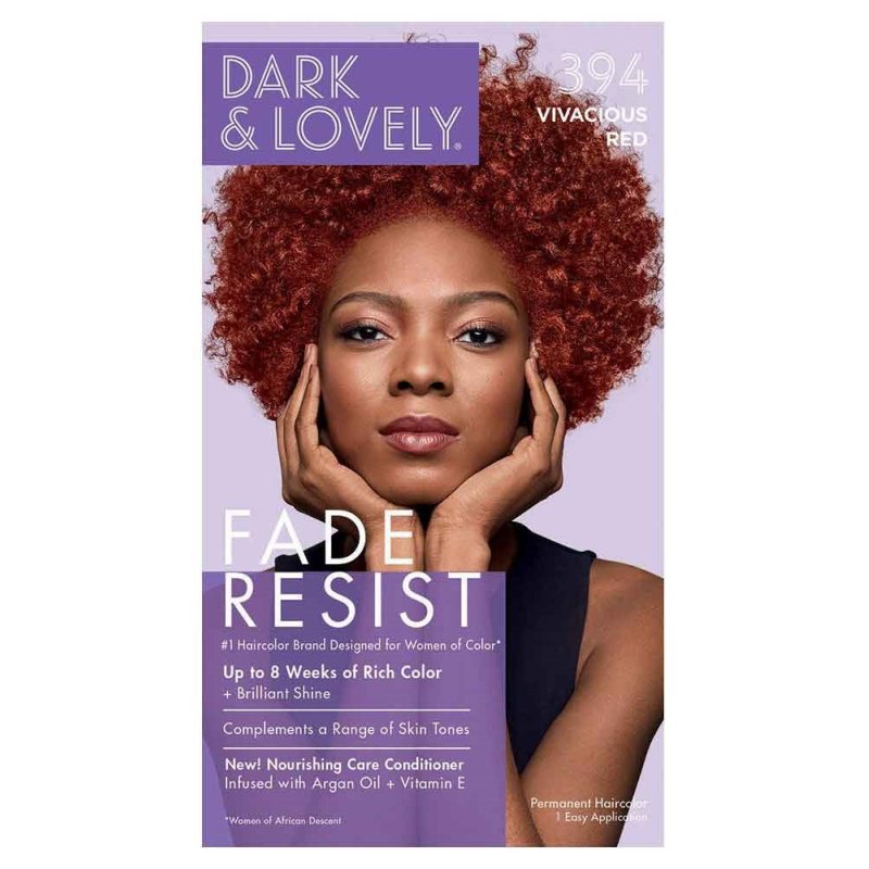 Dark and Lovely Fade Resistant Rich Conditioning Colour Hair Colour Vivacious Red 394