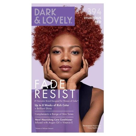 Dark and Lovely Fade Resistant Rich Conditioning Colour Hair Colour Vivacious Red 394