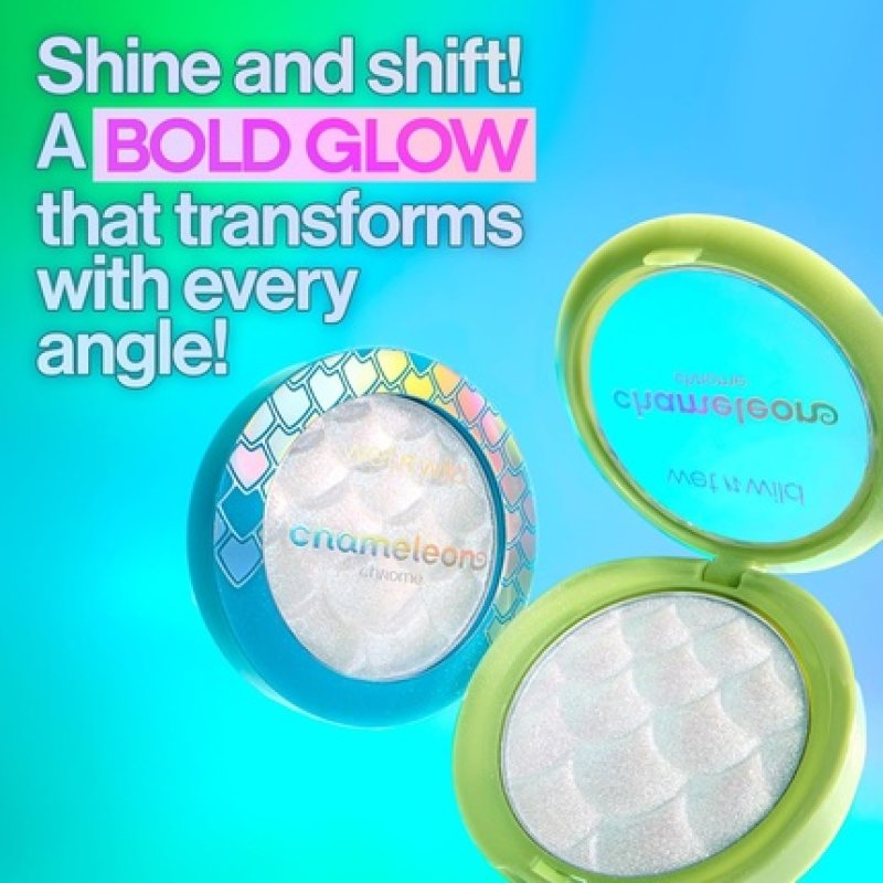 Wet N Wild Chameleon Chrome Powder Highlighter Light-Reflecting Iridescent