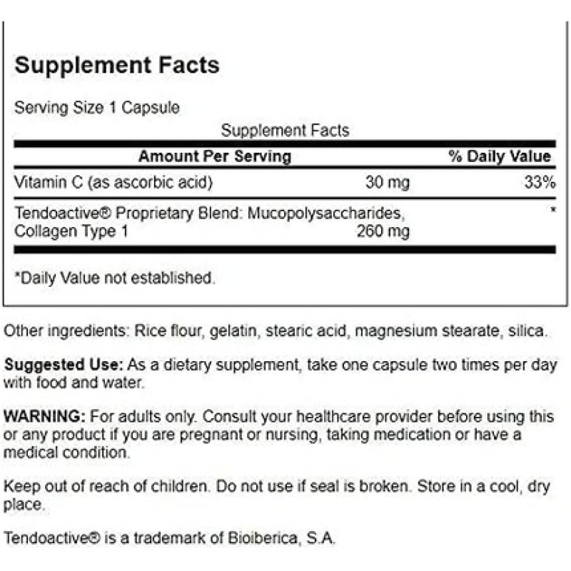 Swanson Tendon Support Formula with Tendofit 60 Capsules