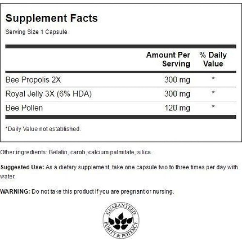 Swanson Ultra Royal Jelly Propolis Complex 60 Capsules