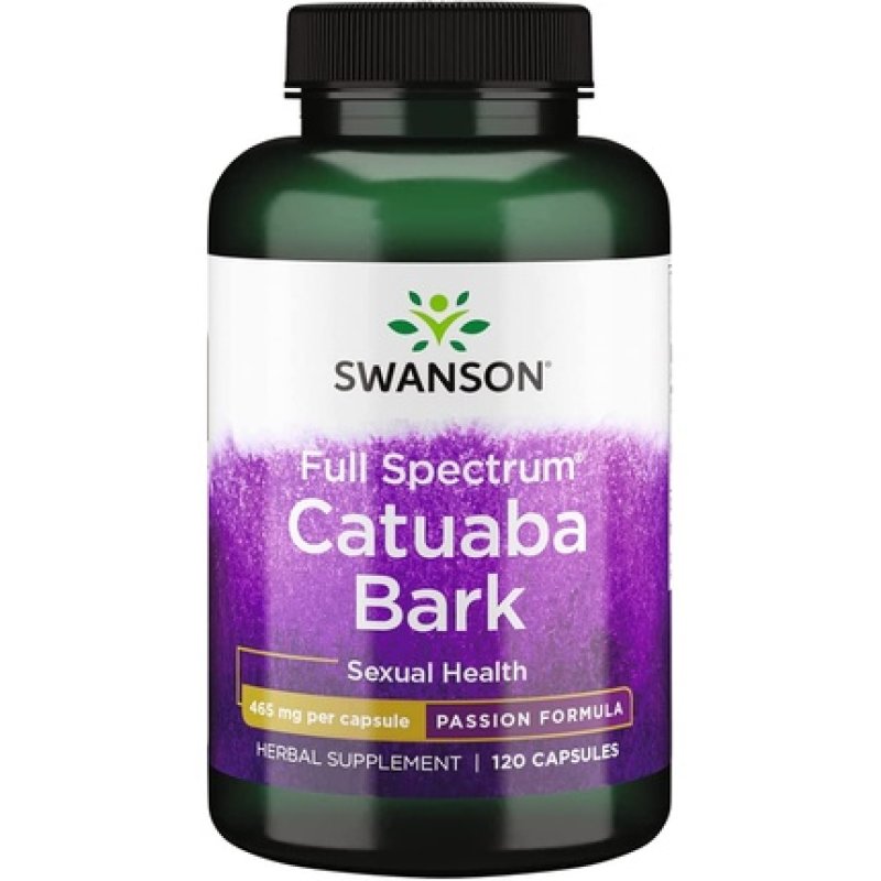 Swanson Catuaba Bark 465mg Herbal Supplement 120 Capsules