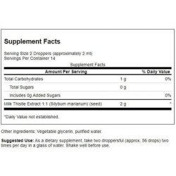 Swanson Milk Thistle Liquid Extract Alcohol & Sugar Free 1 Fl Oz 29.6ml