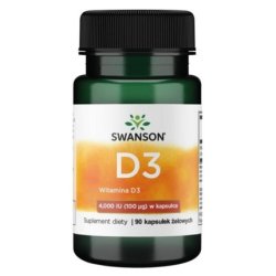 Swanson Vitamin D3 4000 IU 100 mcg 90 Capsules