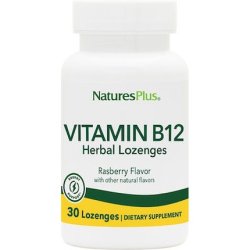 Nature's Plus B-12 1000mcg Raspberry Lozenges - 30 Count